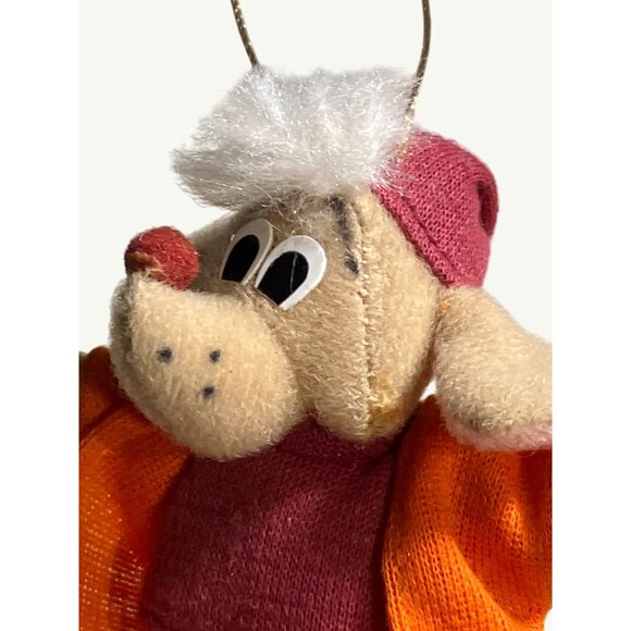 Walt Disney Cinderella Plush Stuffed Jaq Mouse Christmas Ornament Vintage - Picture 8 of 8